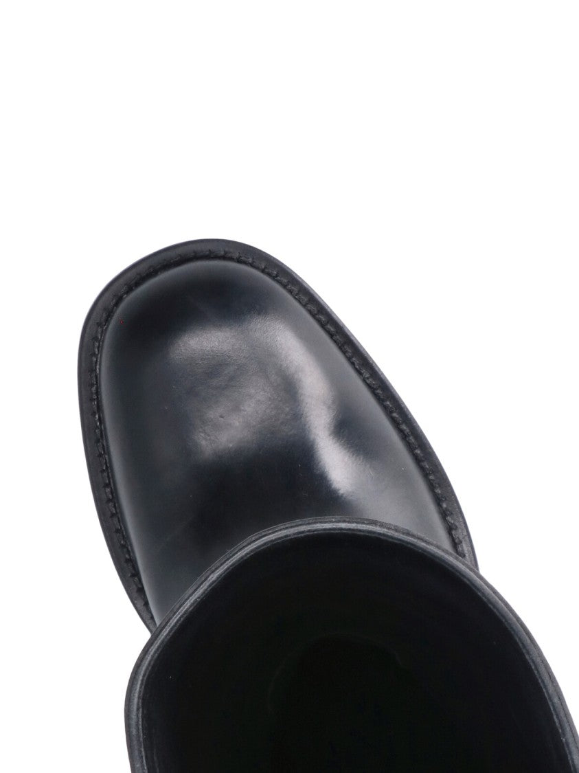 Chloé Black Dakota Studded Mid-Calf Boots