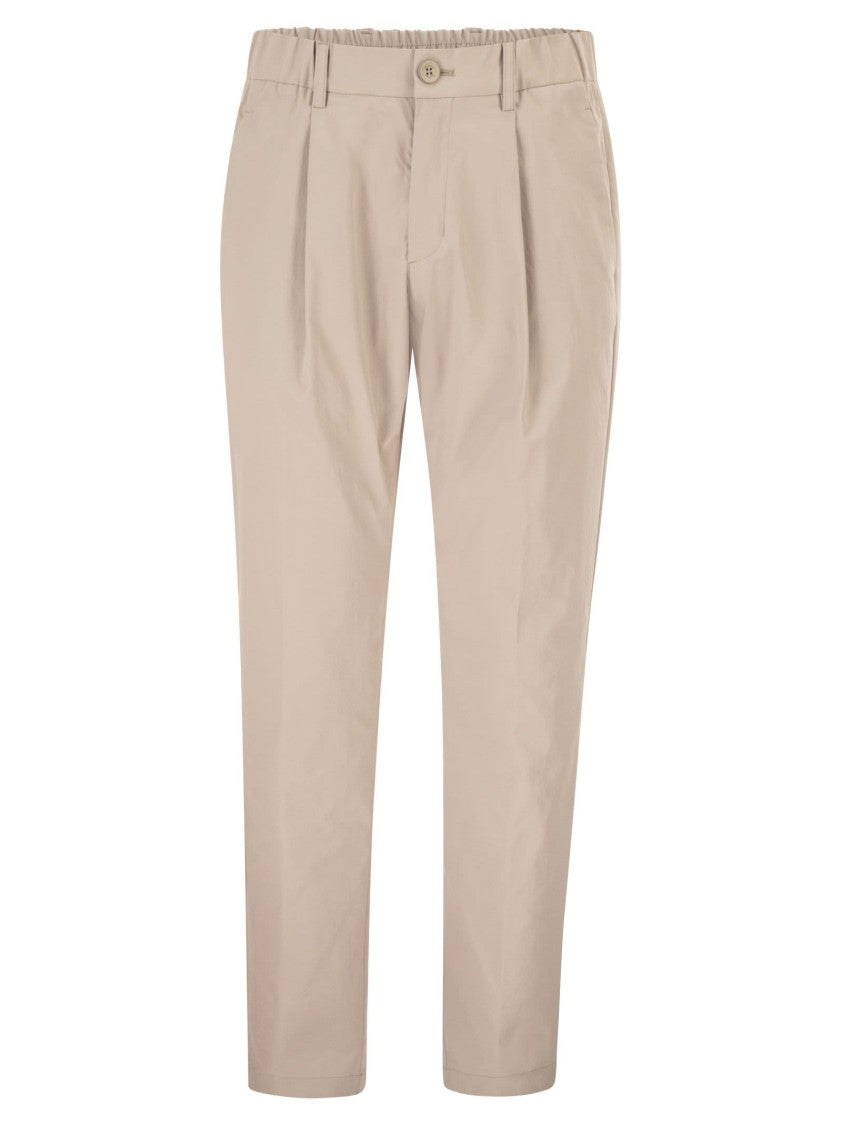 Herno Mechanical Stretch Twill Fabric Trousers