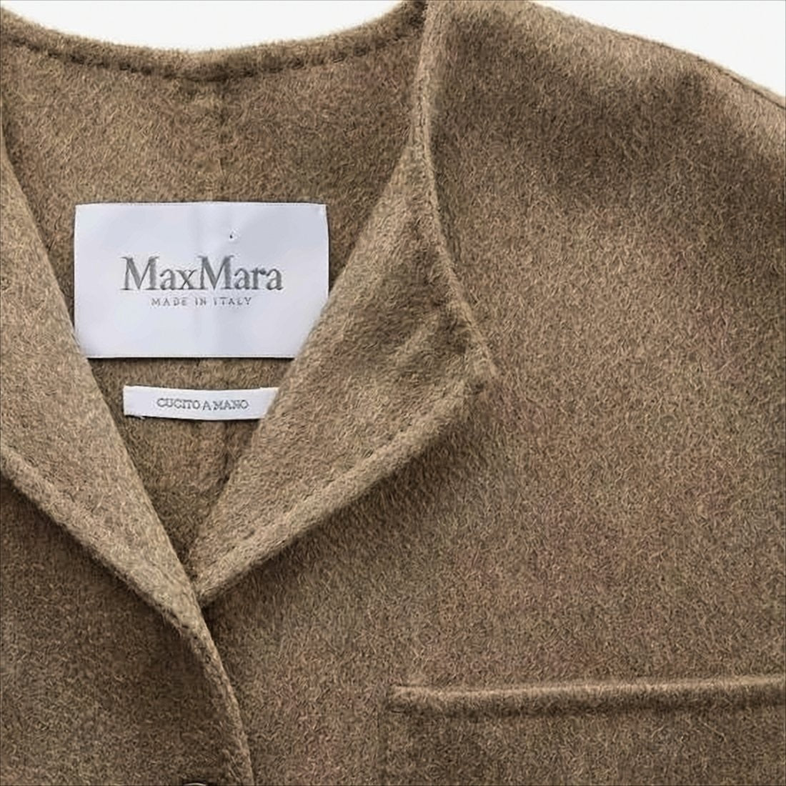 Max Mara Mid-Length Cashmere Coat With Button-Down Front