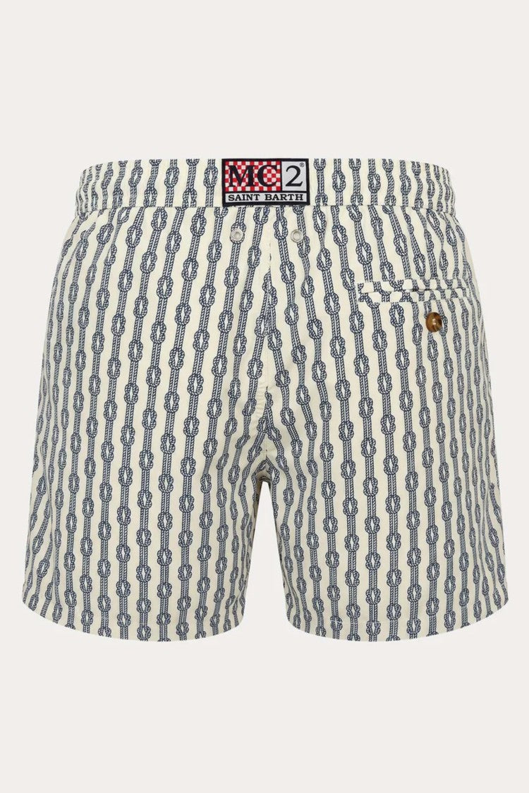 Mc2 Saint Barth Ivory Lighting Micro Fantasy Swim Shorts