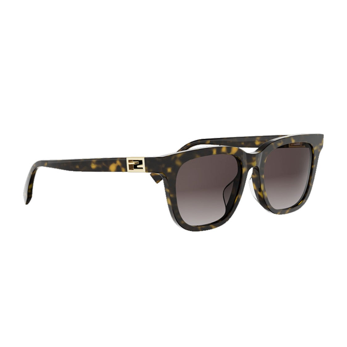 Fendi Havana Tube Fe40228f Sunglasses