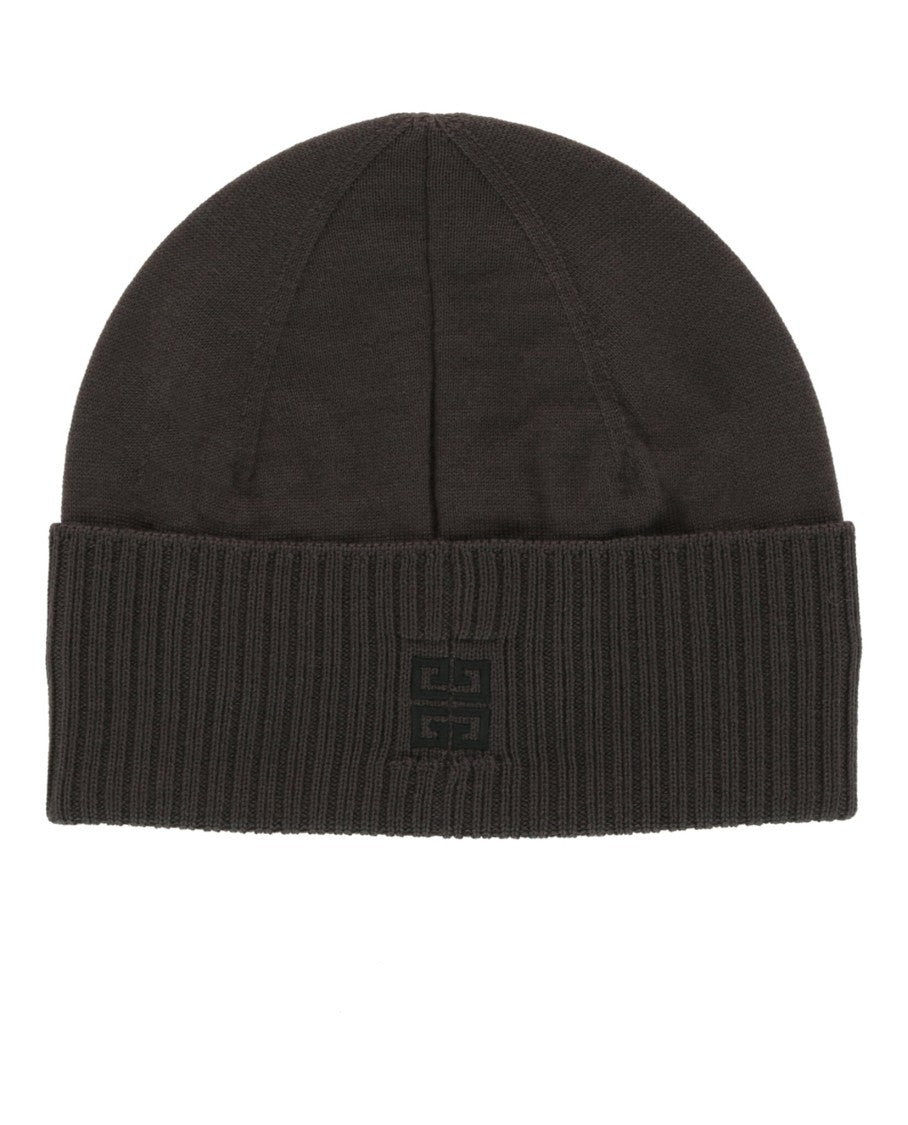 Givenchy Ribbed Embroidered Logo Beanie