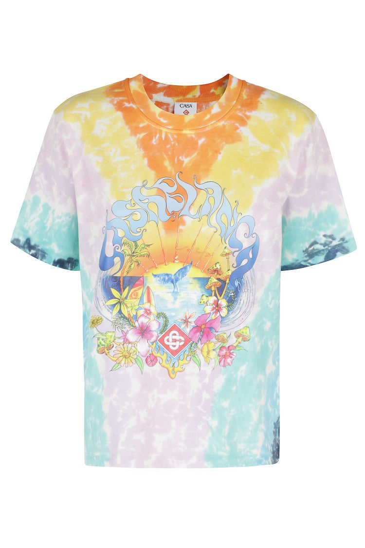 Casablanca Tie-Dye La Days T-Shirt - Multicolor