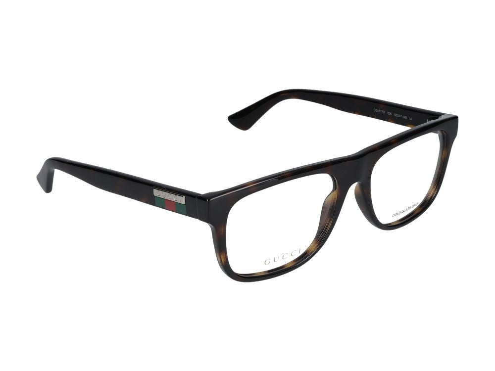 Gucci Eyeglasses Gg1117o 006 Havana Havana Transparent 56/17/145
