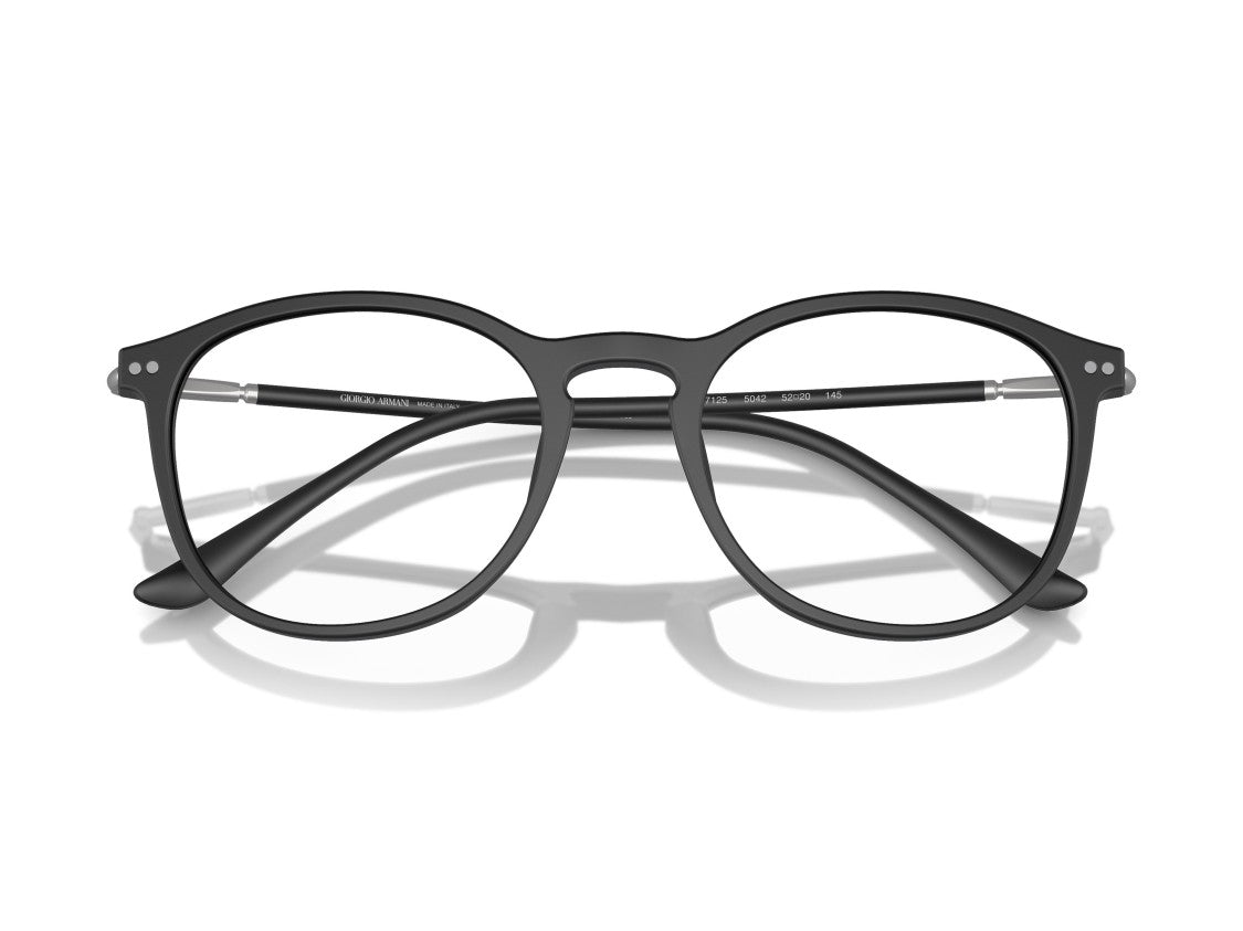 Giorgio Armani Black 0Ar7125 Acetate Classic Round Eyeglasses