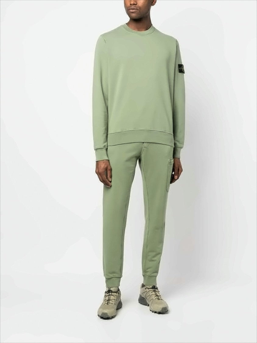 Stone Island Minimalist Long-Sleeve Sweatshirt With Distinctive Patch Logo