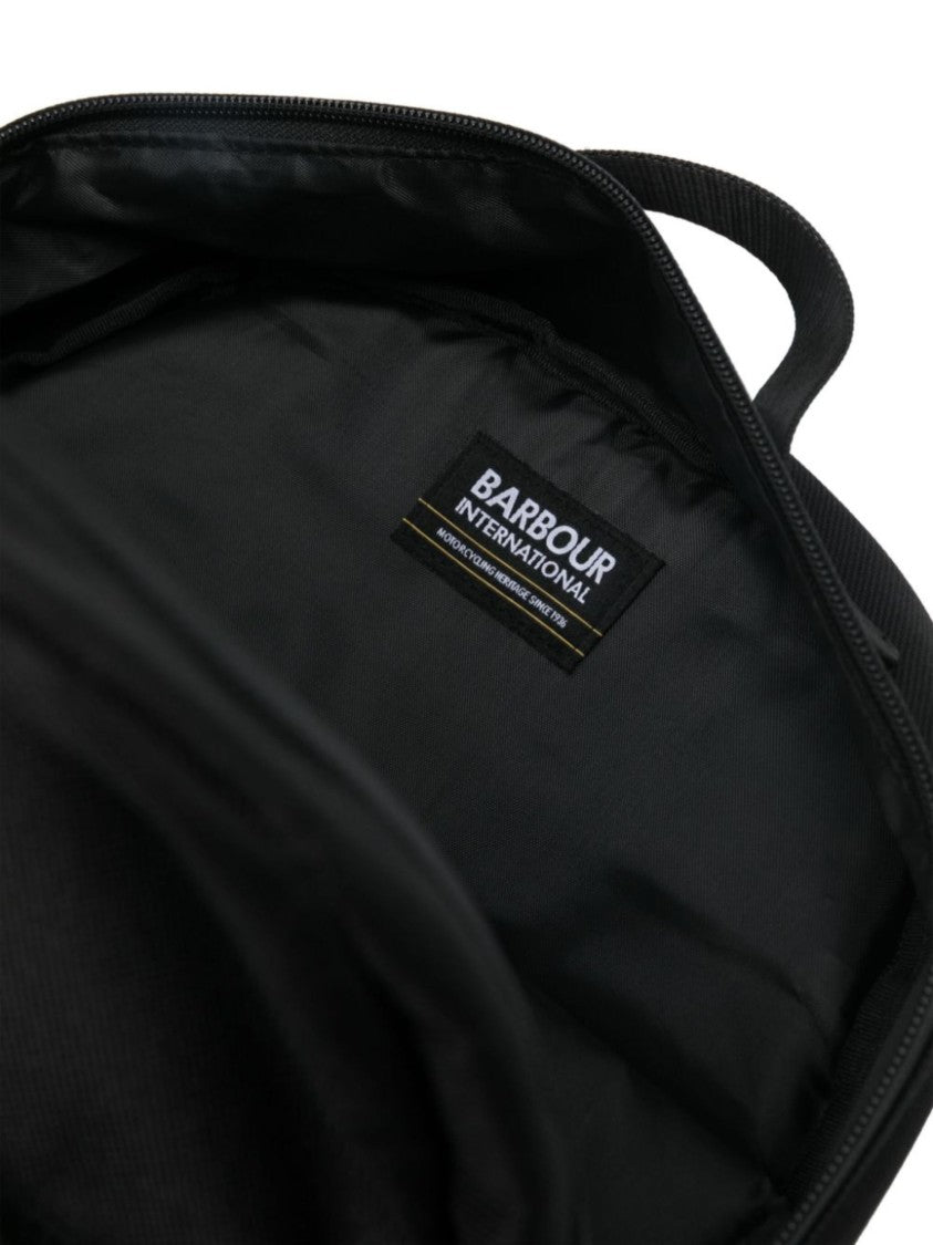 Barbour Knockhill Essential Black Nylon Backpack