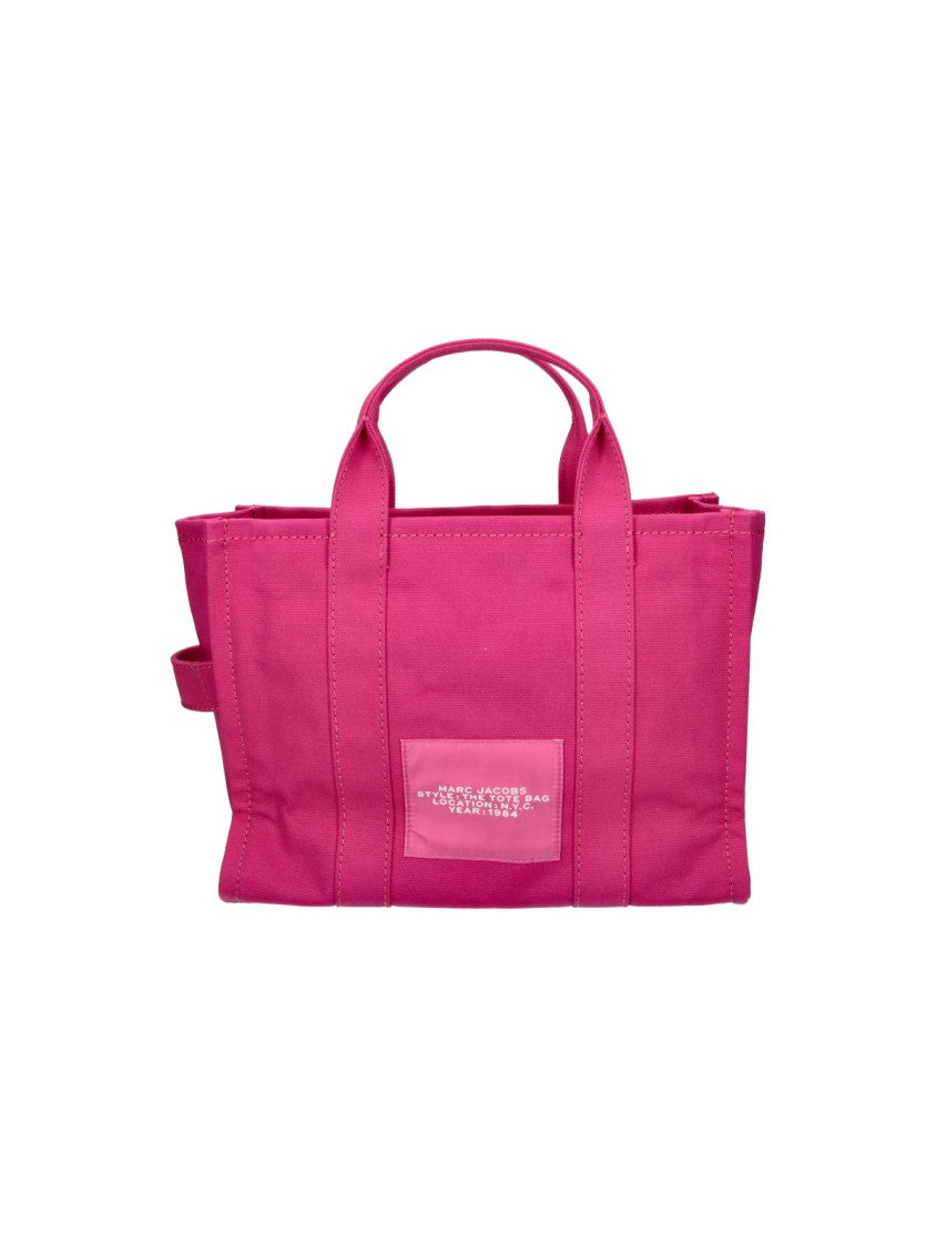 Marc Jacobs Fuchsia Pink The Tote Bag Cotton Canvas Medium Tote Bag