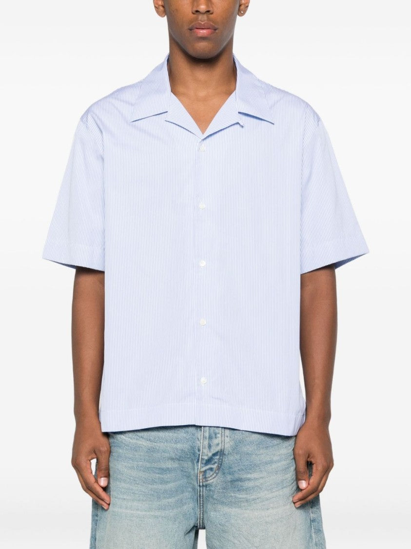 Givenchy Pinstriped Short-Sleeved Cotton Shirt