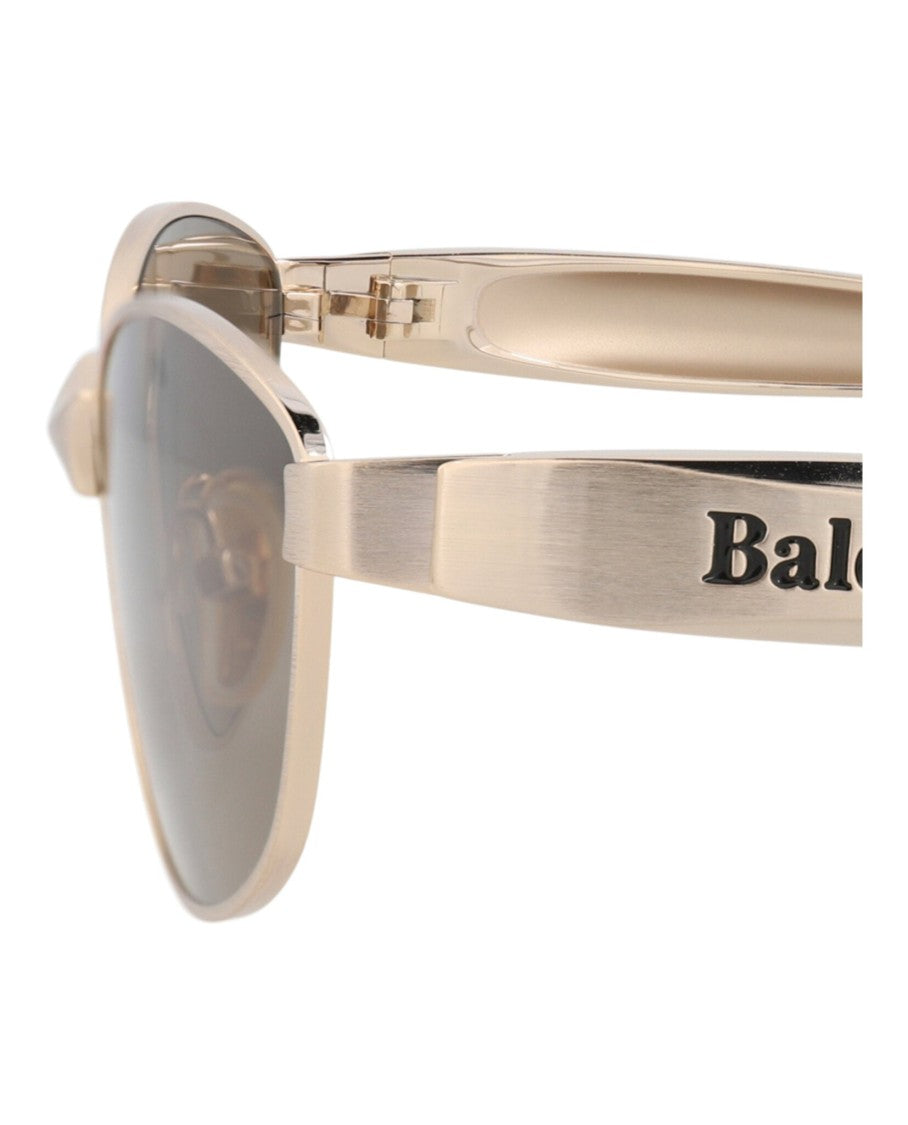 Balenciaga Cat Eye-Frame Metal Sunglasses