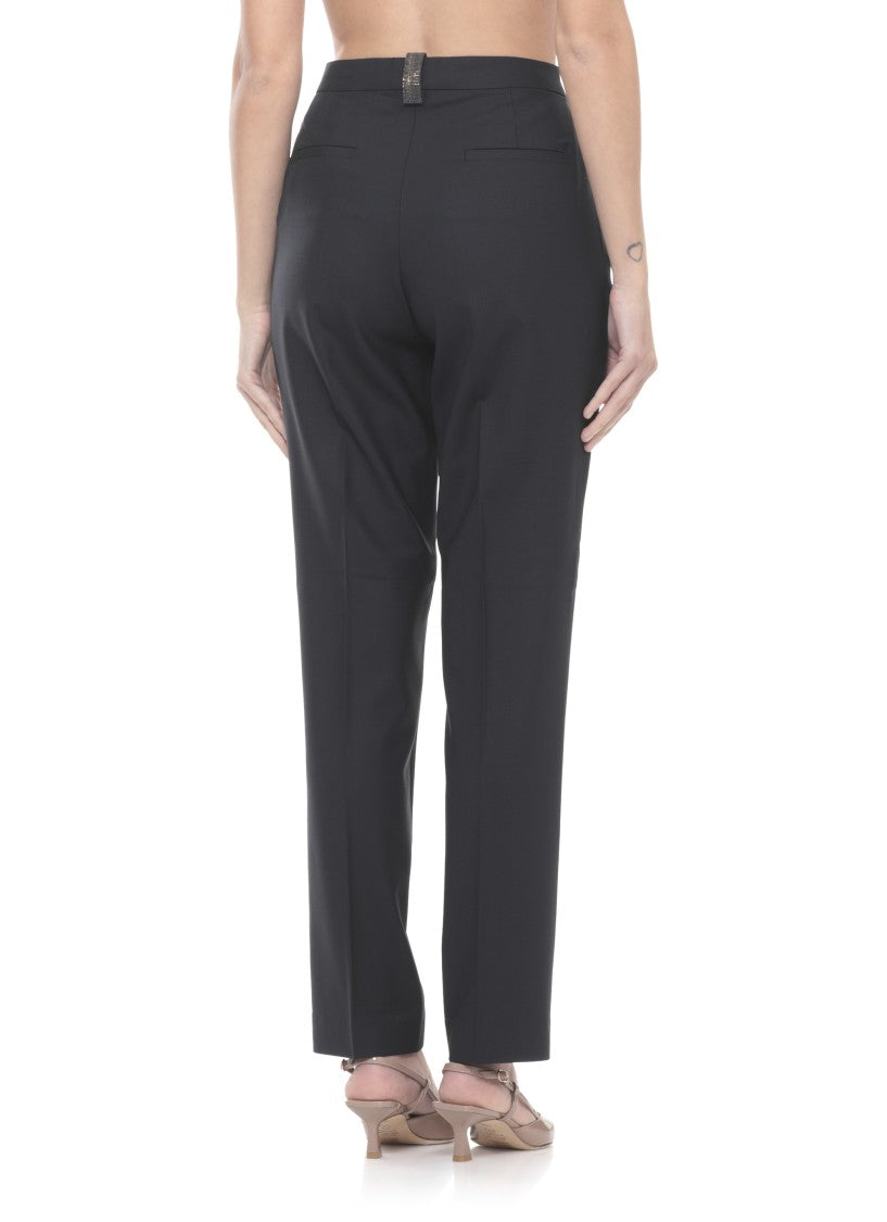 Fabiana Filippi Lightpoint Detail Wool Pants