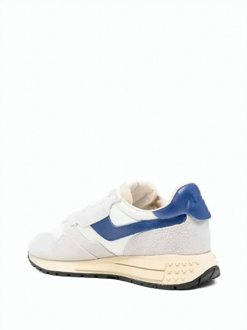 Autry Suede And Nylon Sneakers With Bold Blue Stripe