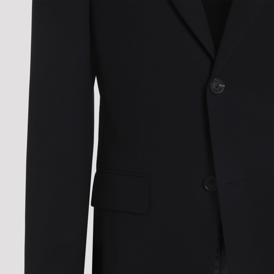 Balenciaga Tailored Black Wool And Cupro Blazer