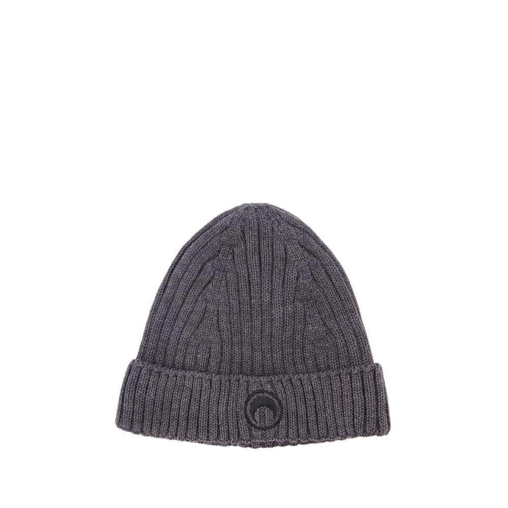 Marine Serre Beanie - Wool - Light Grey