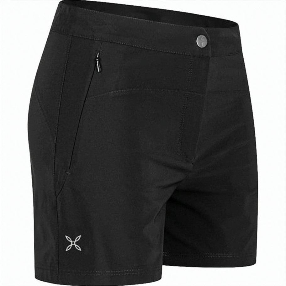 Montura Black Fitted Polyamide Elastane Zip Shorts