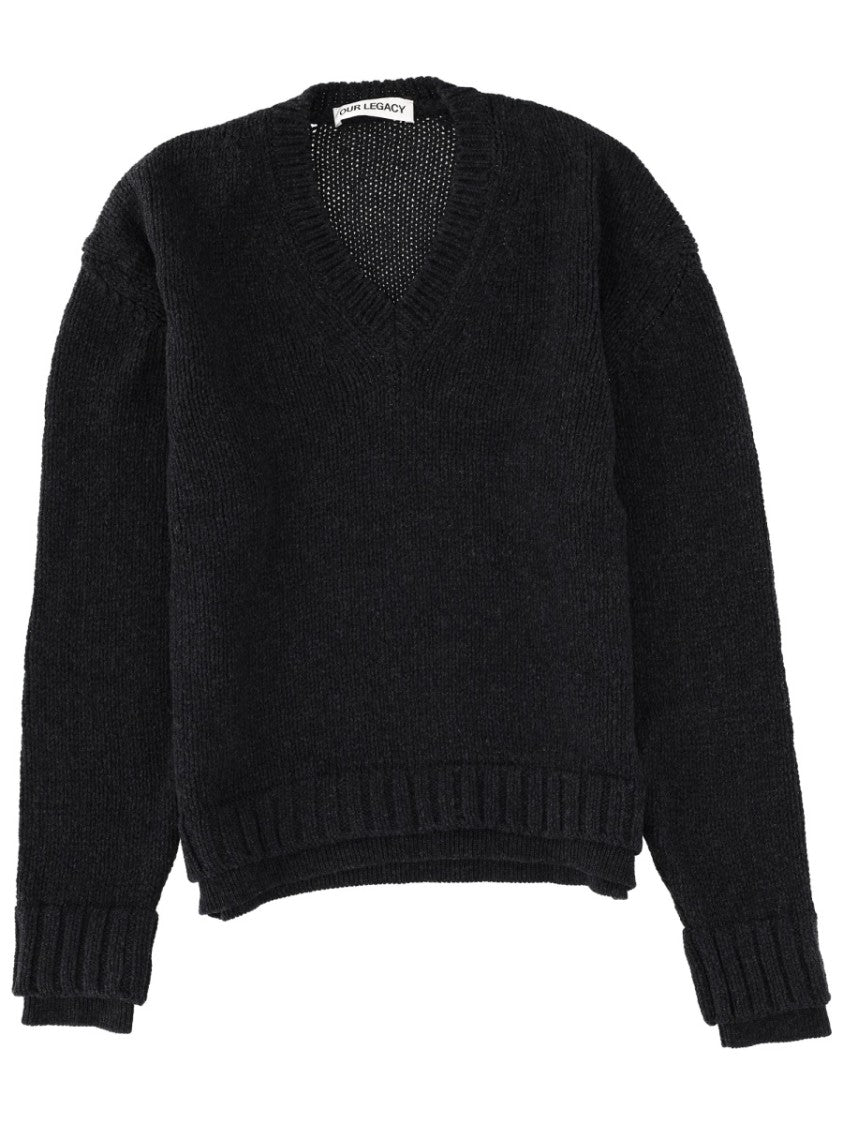 Our Legacy Black Merino Wool Sweater