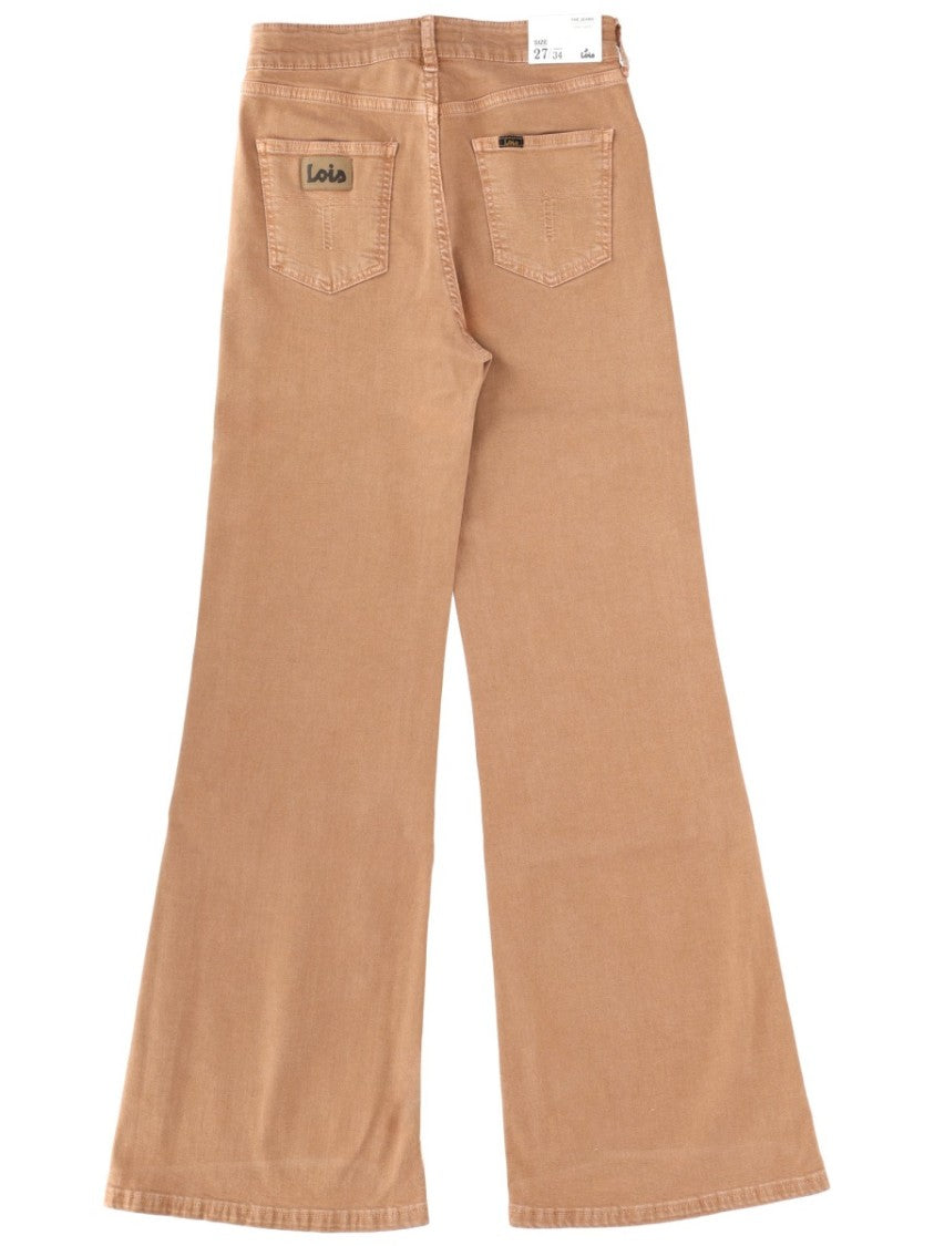 Lois Palas High-Rise Cotton-Blend Flare Jeans