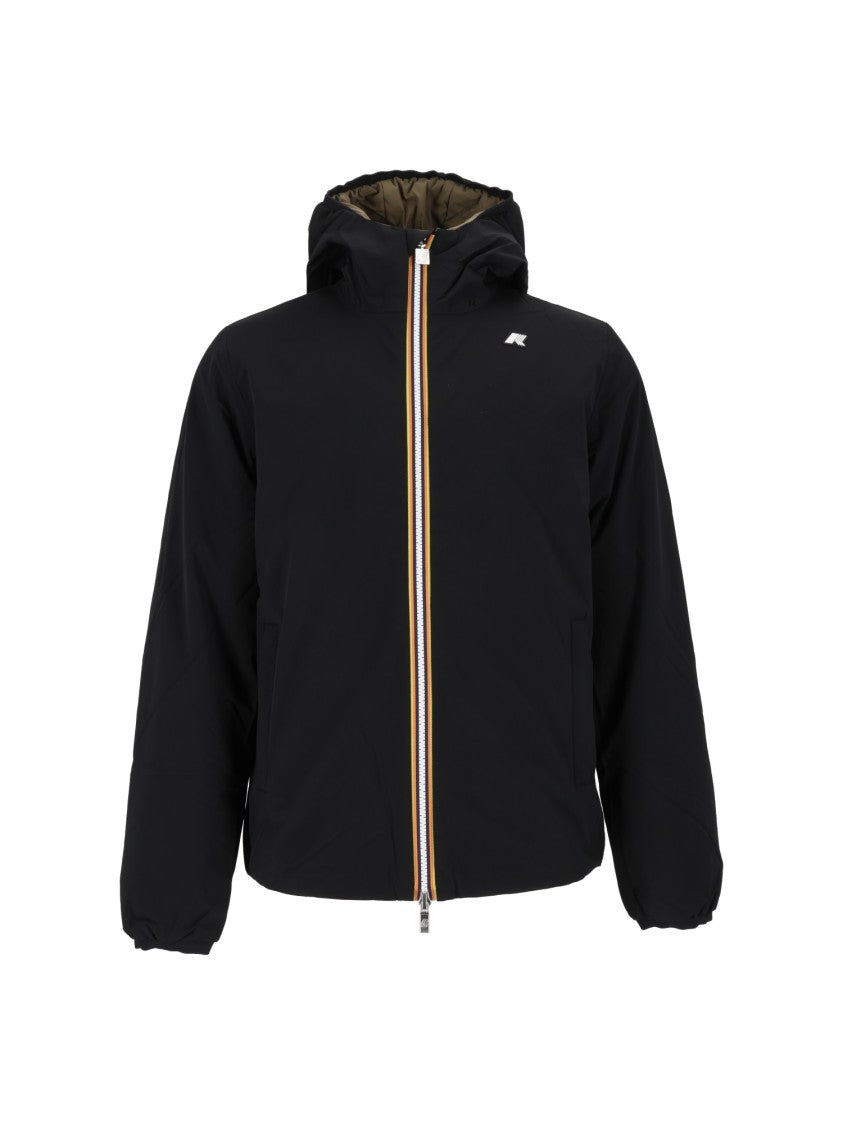 K-Way Jack St Warm Double Corto Padded Quilted Jacket - Black