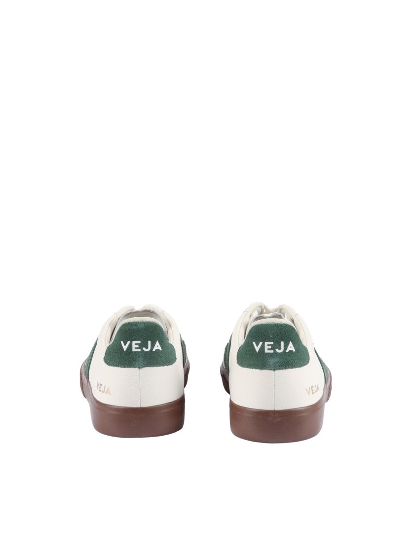 Veja White Cyprus Campo Leather Sneakers