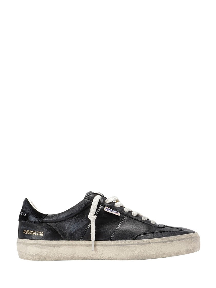 Golden Goose Black Leather Soul Star Sneakers