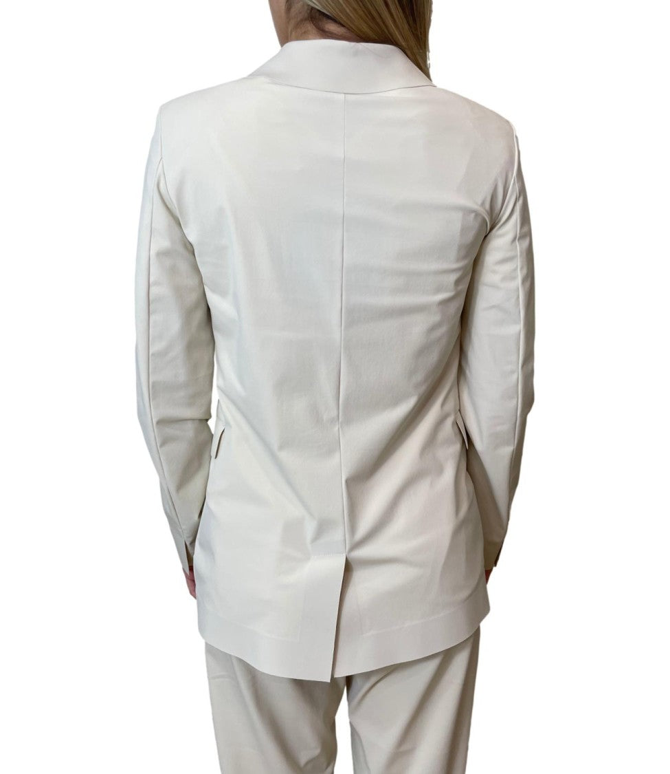Max Mara Ivory White Mmlpalo Polyamide Jacket