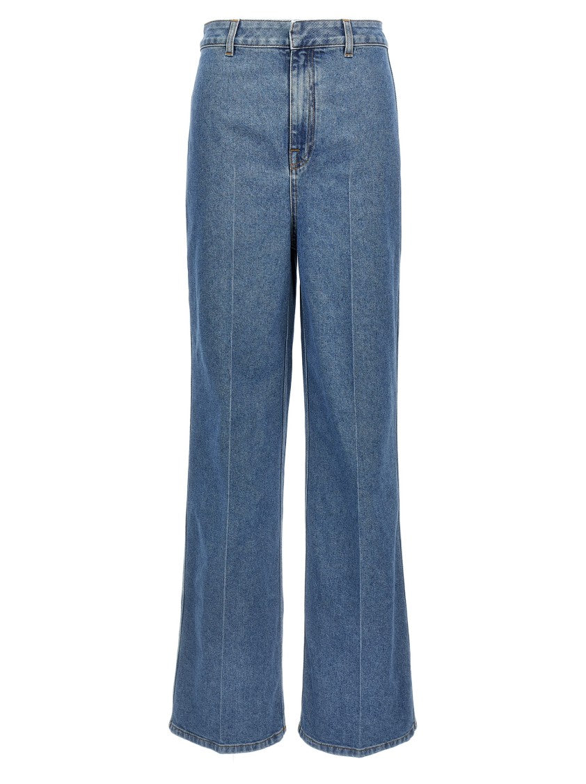 Philosophy Di Lorenzo Serafini High-Waisted Straight-Leg Denim Jeans