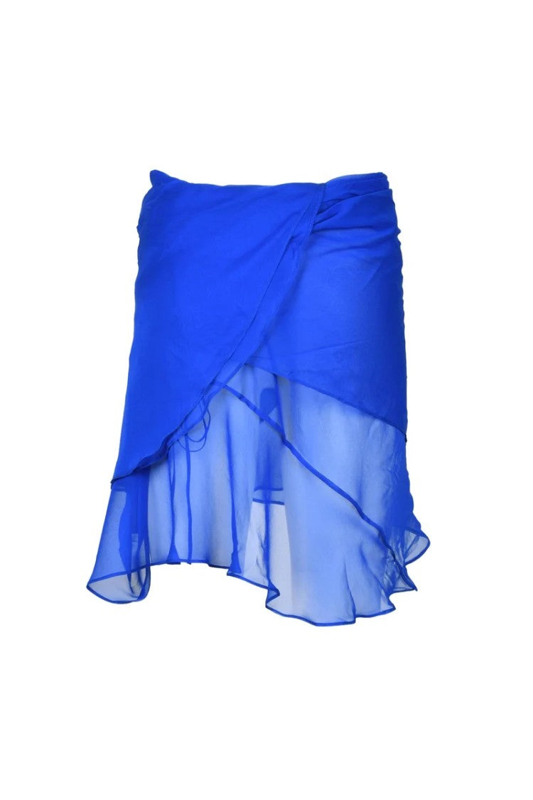 Laquan Smith Pareo Skirt - Blue