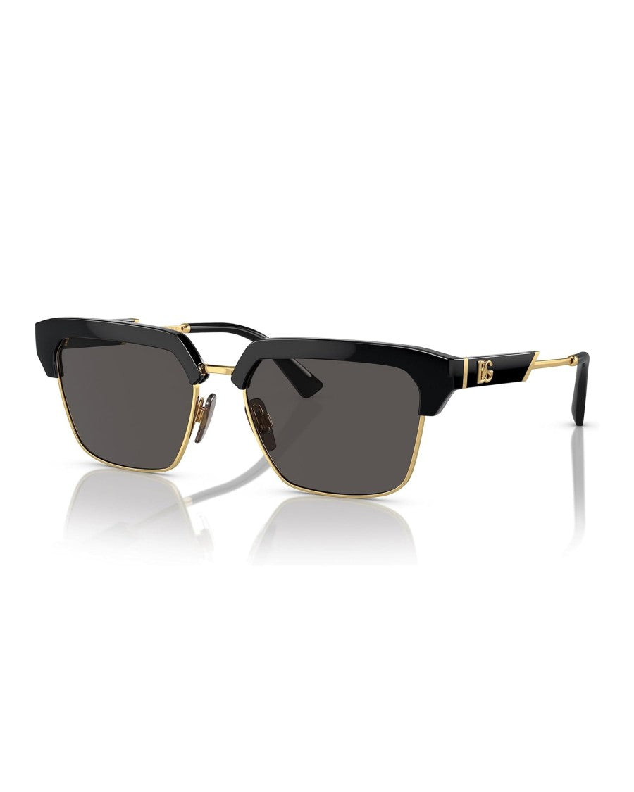 Dolce & Gabbana Black Plastic Frame Sunglasses