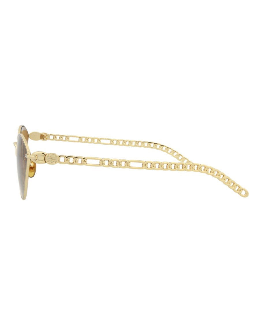 Gucci Cat Eye-Frame Metal Sunglasses