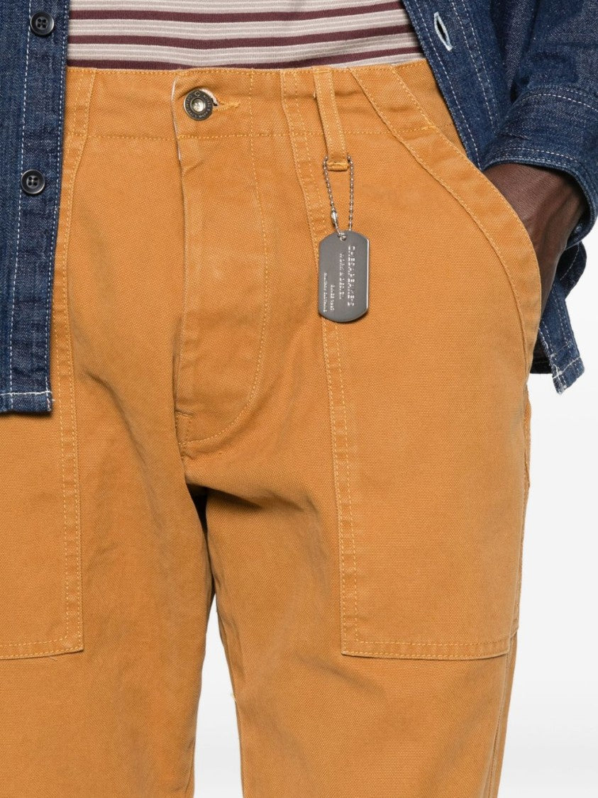 Chesapeake's Relaxed Fit Brown Trousers With Functional Pockets