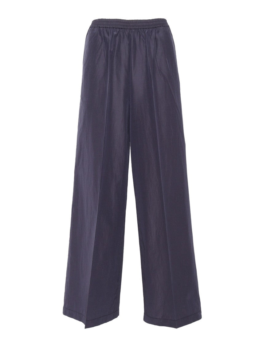 Forte Forte Palazzo Taffeta Pants With Wide-Leg Silhouette