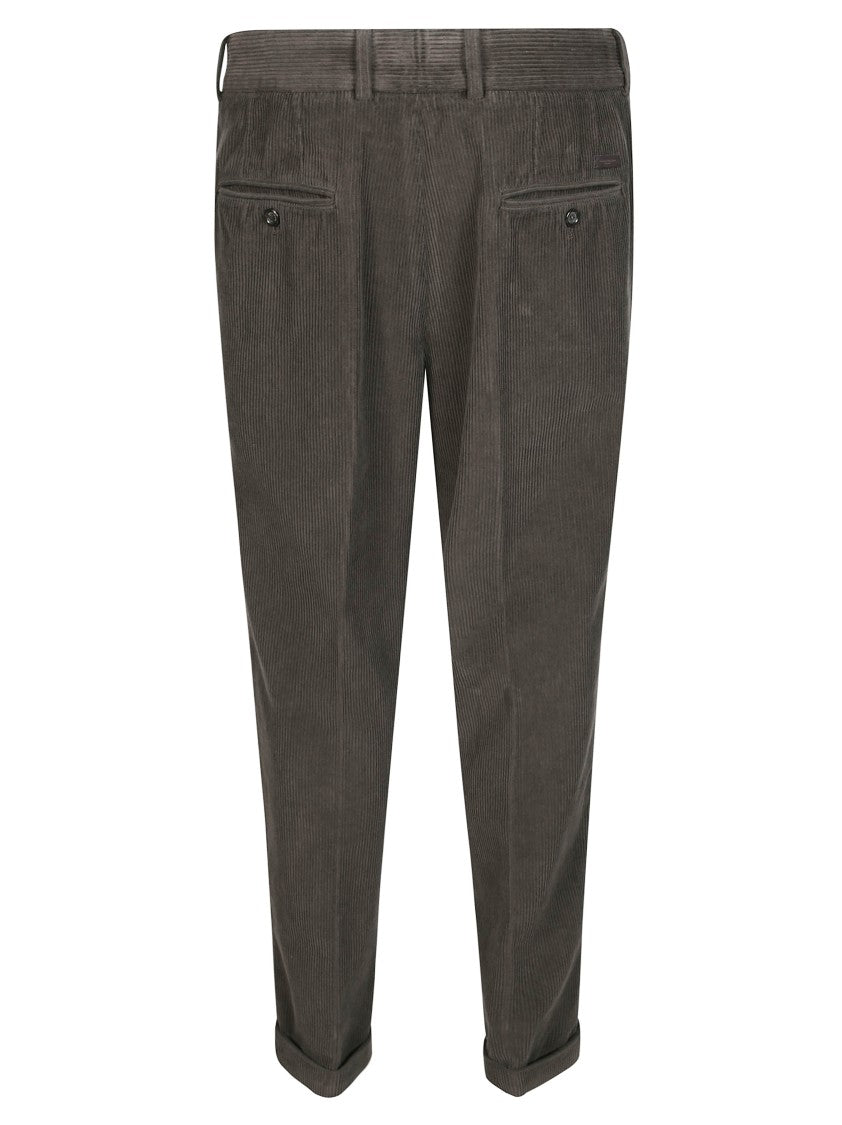 Paolo Pecora Pantalone Tessuto Chino Corduroy Chino Pants