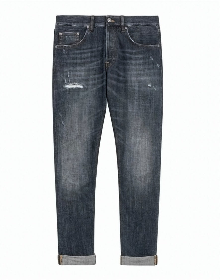 Dondup Dark Vintage Wash Distressed Jeans