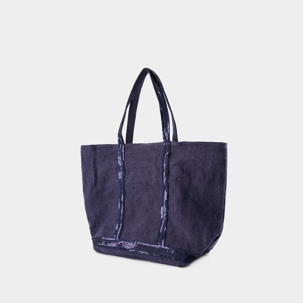Vanessa Bruno Cabas L Shopper Bag - Linen - Blue