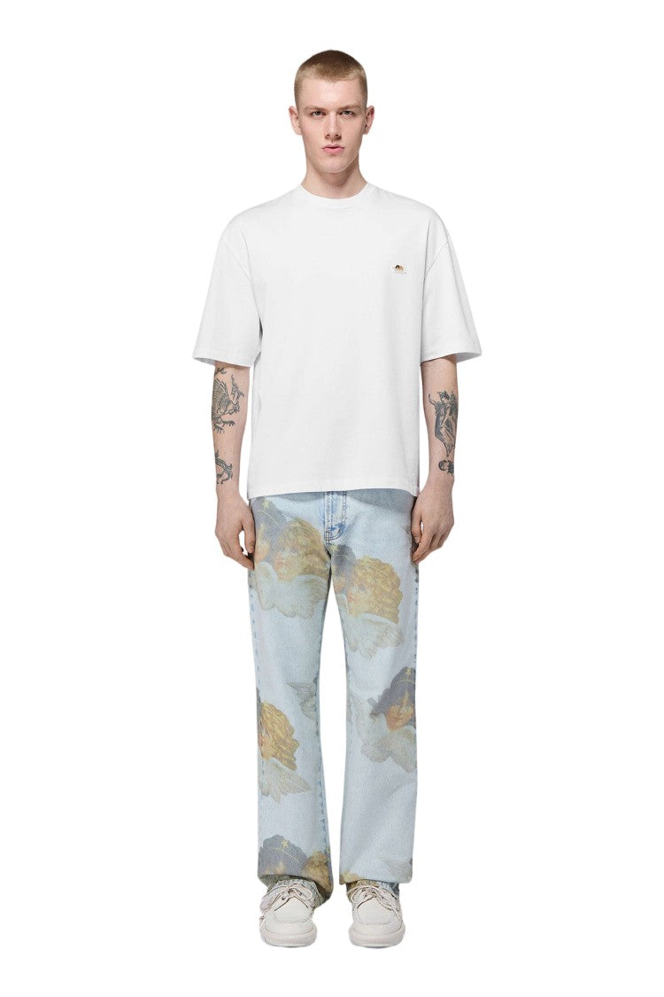Fiorucci Mid Blue Five-Pocket Cotton Jeans