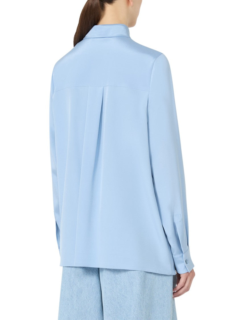Max Mara Button-Down Shirt In Clear Blue