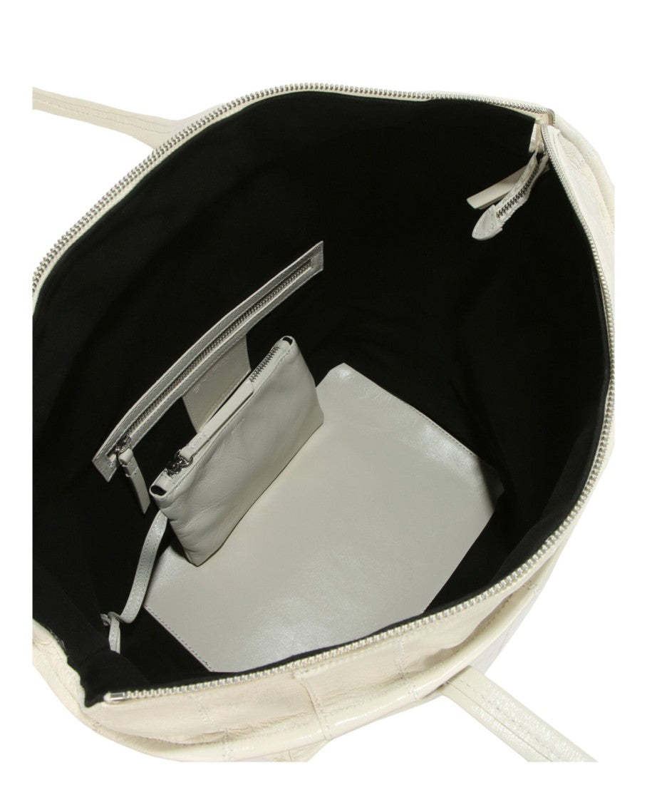 By Far Solid Leather Tote