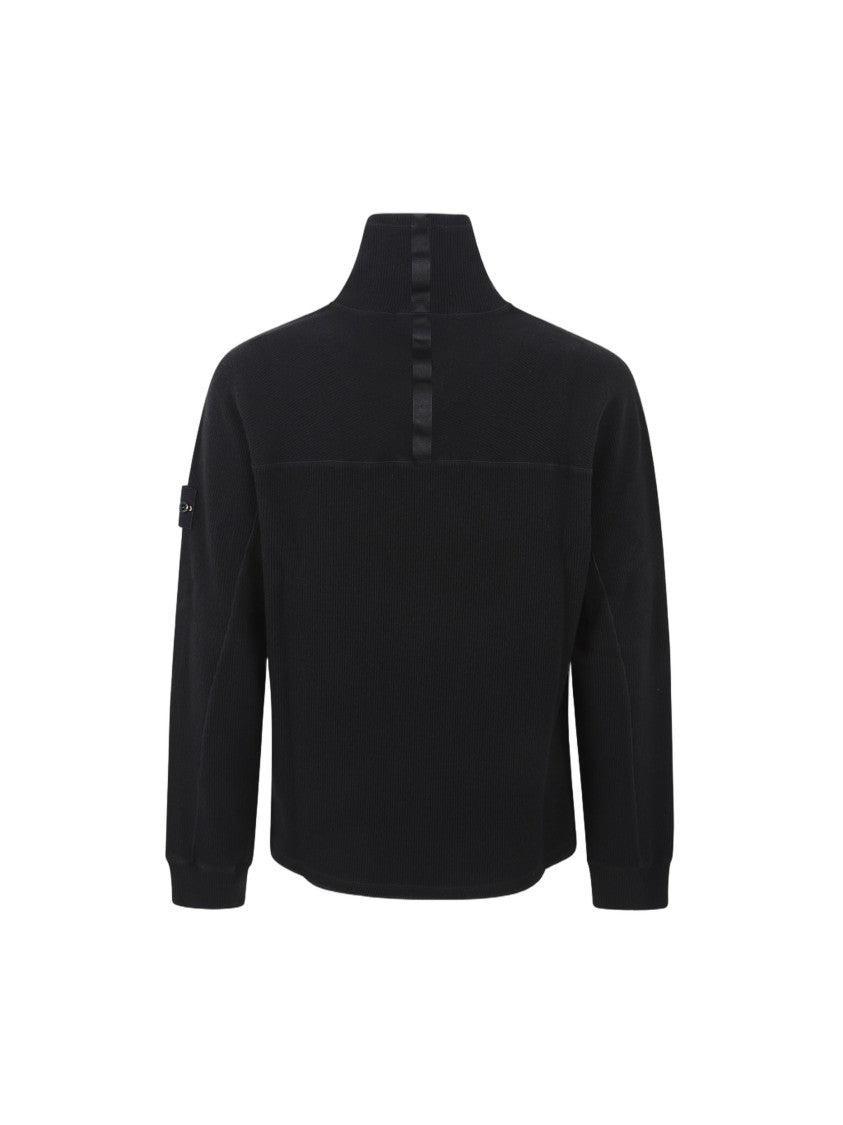 Stone Island High Neck Relaxed Fit Sweatshirt