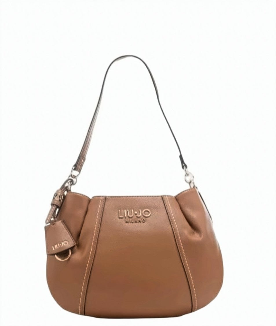 Liu Jo Beige Logo Shoulder Bag