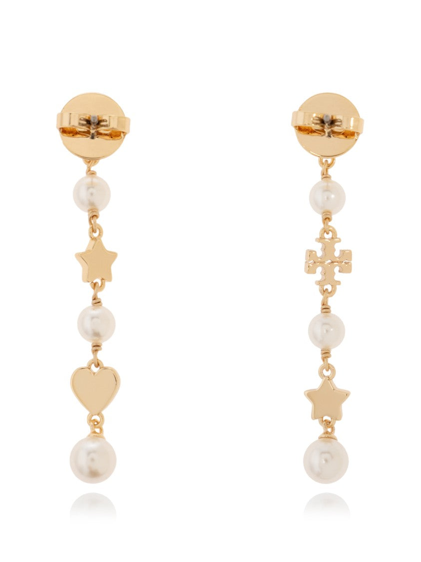 Tory Burch Kira Linear Pearl Earrings