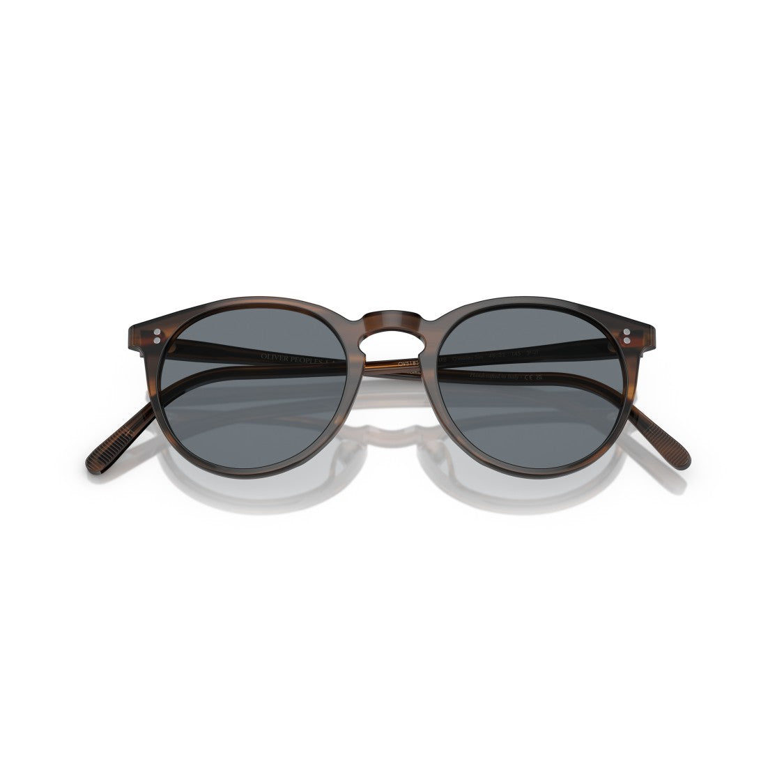 Oliver Peoples 0Ov5183s Round Tortoiseshell Acetate Sunglasses With Keyhole Bridge