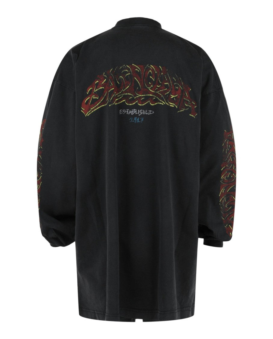 Balenciaga Graphic Long Sleeve T-Shirt