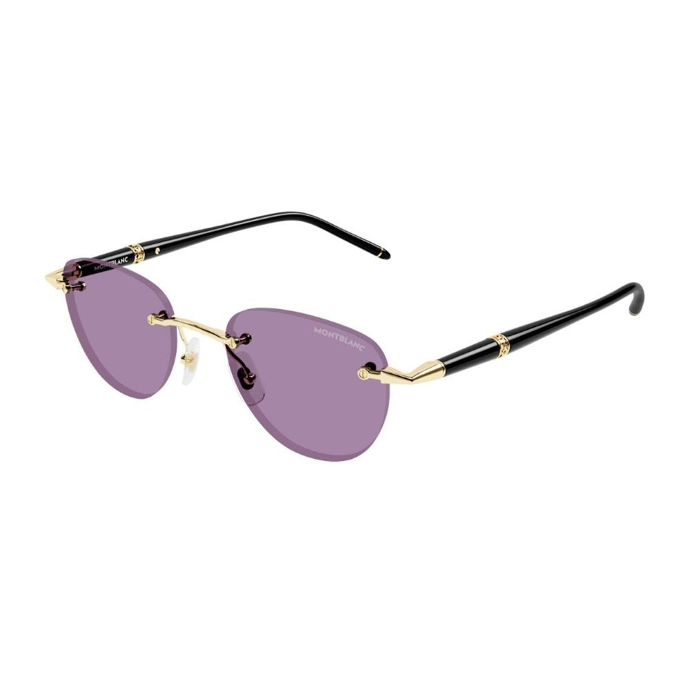 Montblanc Mb0412s Linea Meisterstuck Rimless Phantos-Shaped Montblanc Sunglasses