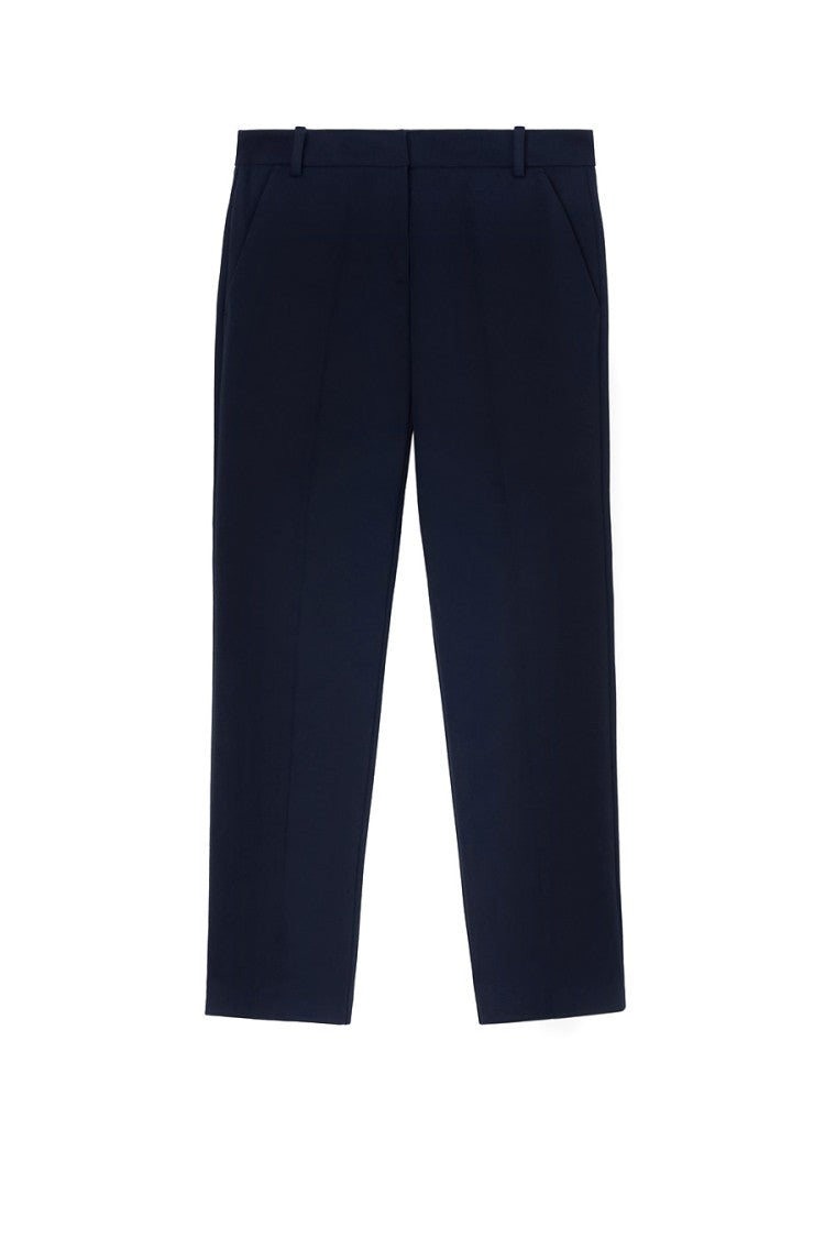 Pinko Mid-Rise Blue Trousers With Tailored Fit