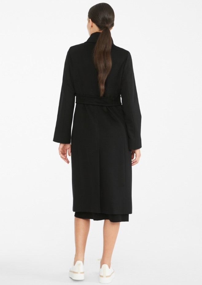 Max Mara Robe Silhouette Long Coat With Versatile Collar