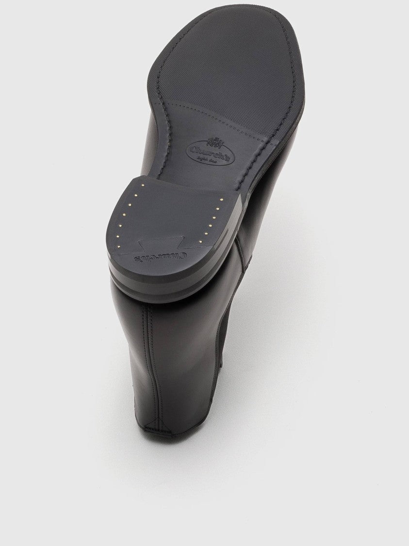 Church's Black Leather Chelsea Boots With Polished Finish