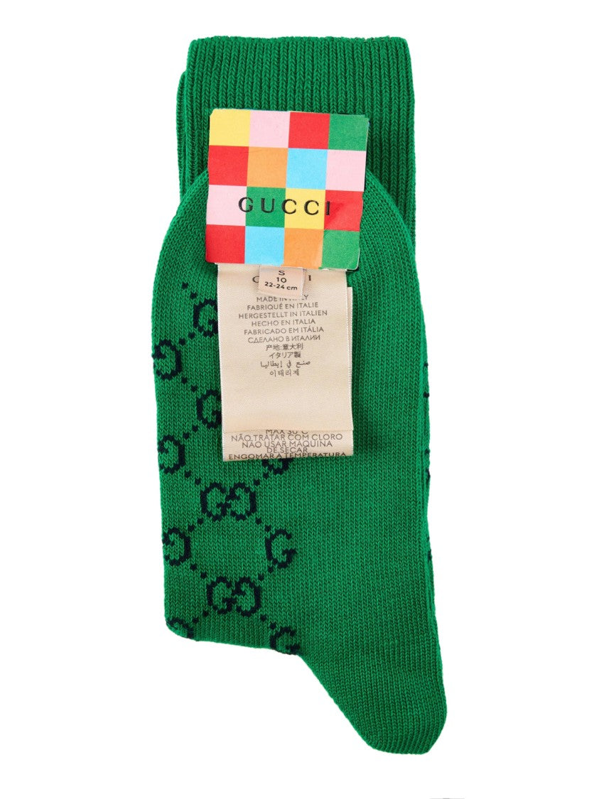 Gucci Monogram Logo Socks