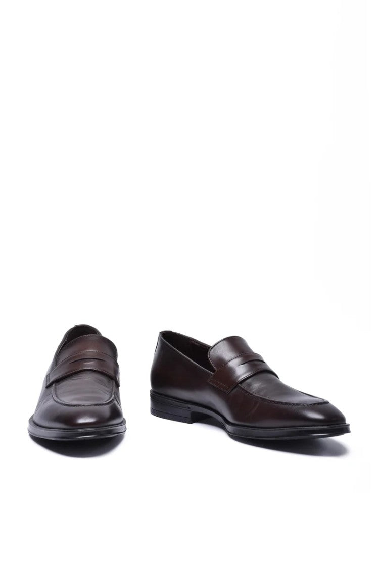 Canali Leather Loafer - Brown