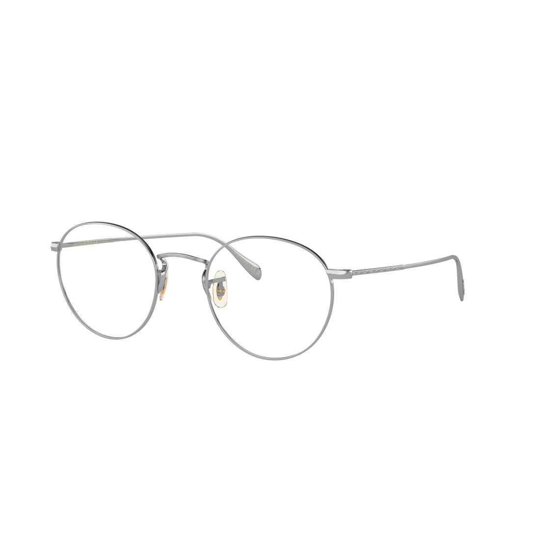 Oliver Peoples 0Ov1186 Thin Round Metal Frame Eyeglasses With Gold Accents
