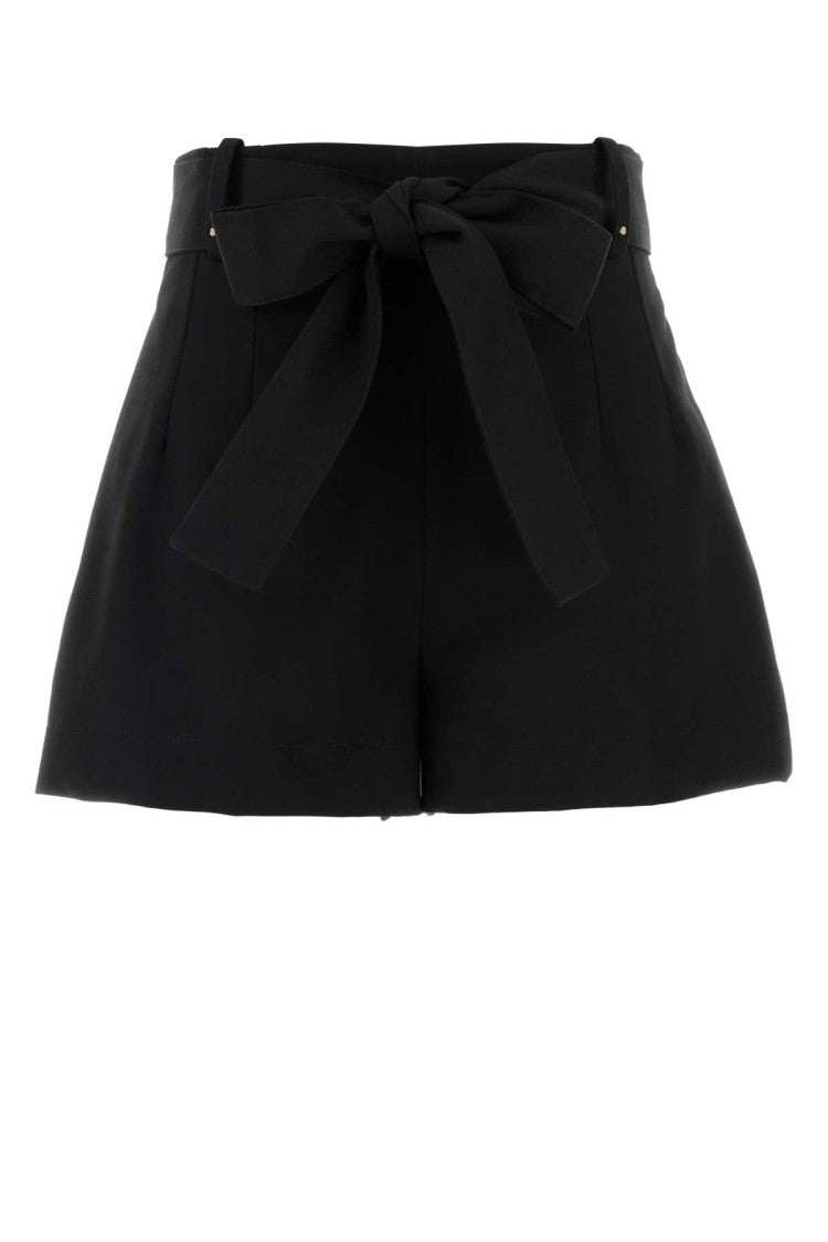 Moncler Black Polyester Blend Shorts